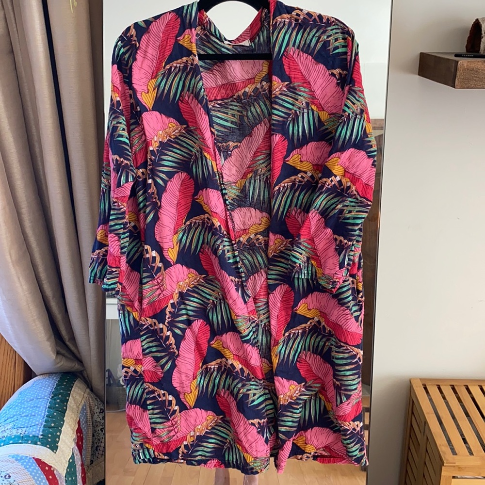 Light Oversized Jungle Print Jacket